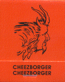 Billy Goat Tavern matchbook cover - front